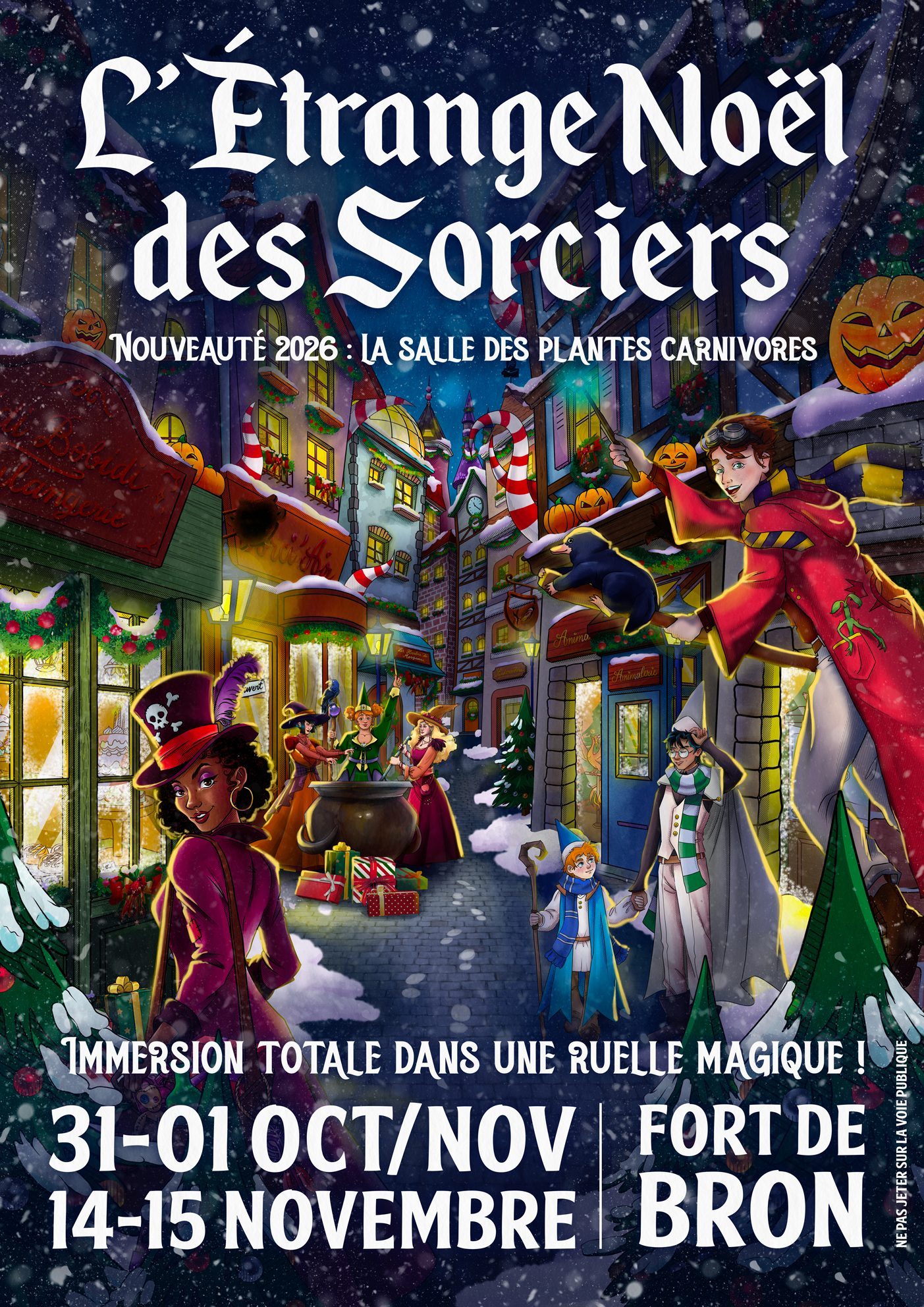Affiche de L'Étrange Noël des Sorciers 2026